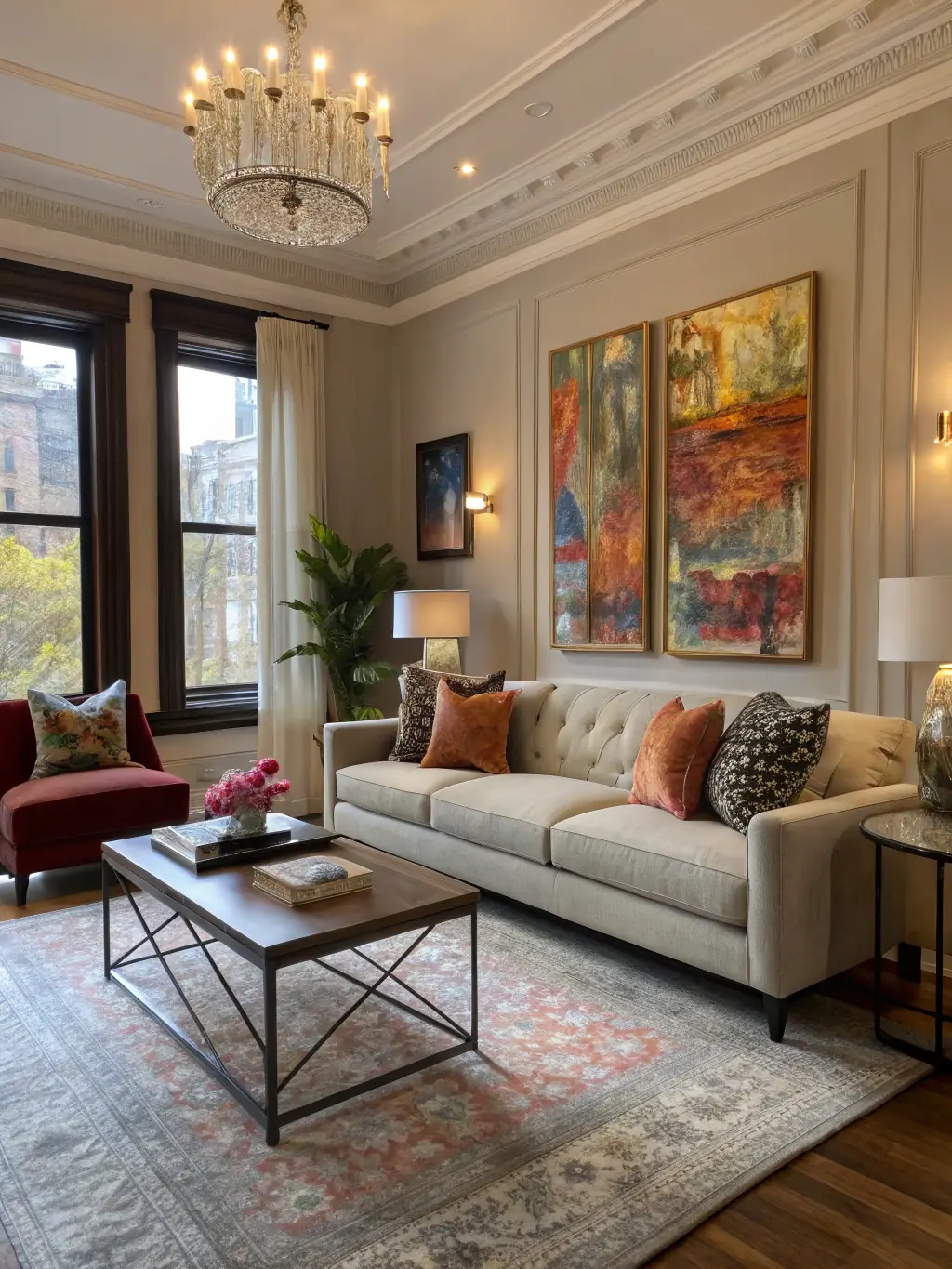 A modern home interior, representing the possibility of home equity line of credit with Santander.