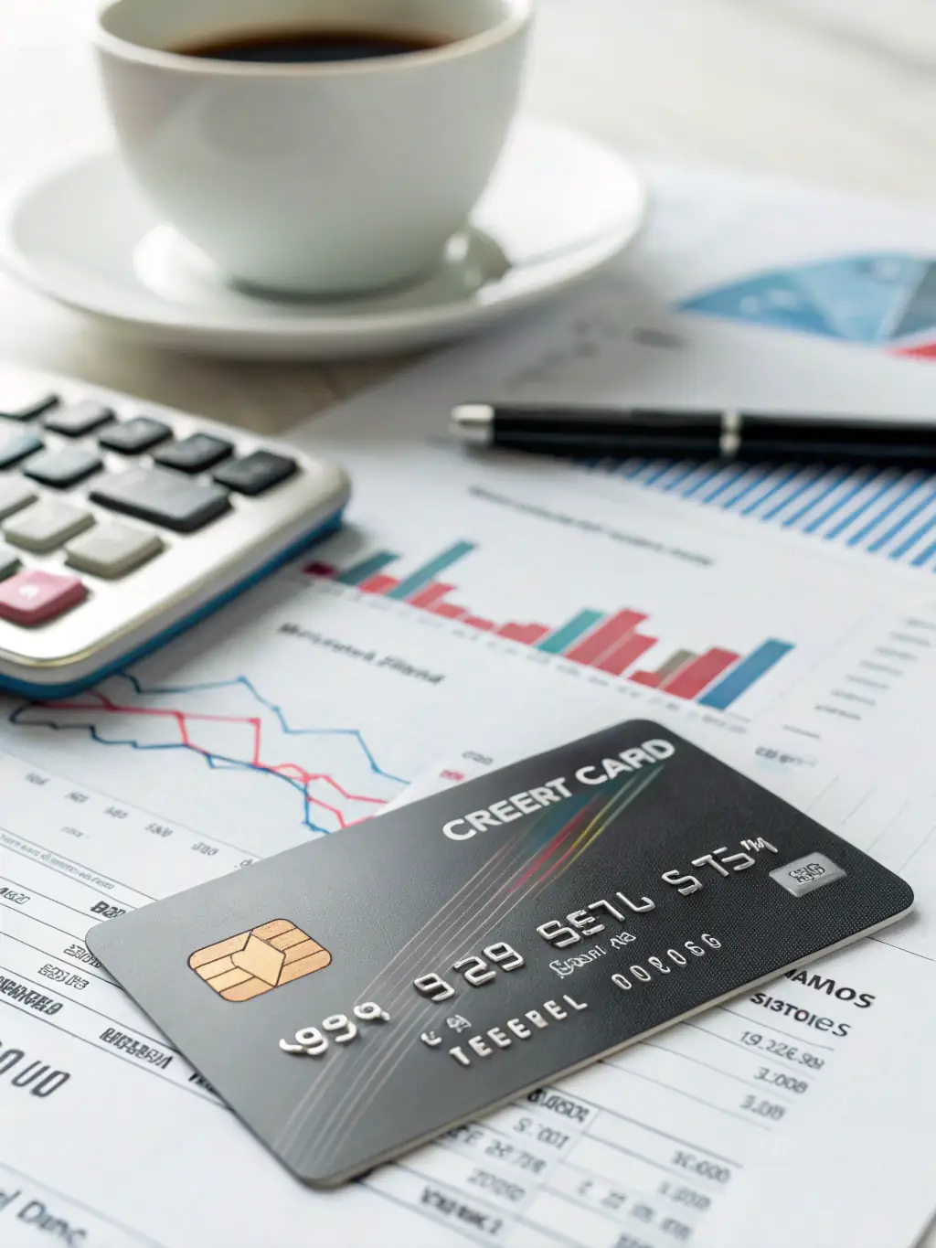A professional, well-lit photo of a Santander Bank credit card with a low APR, emphasizing its benefits for balance transfers.